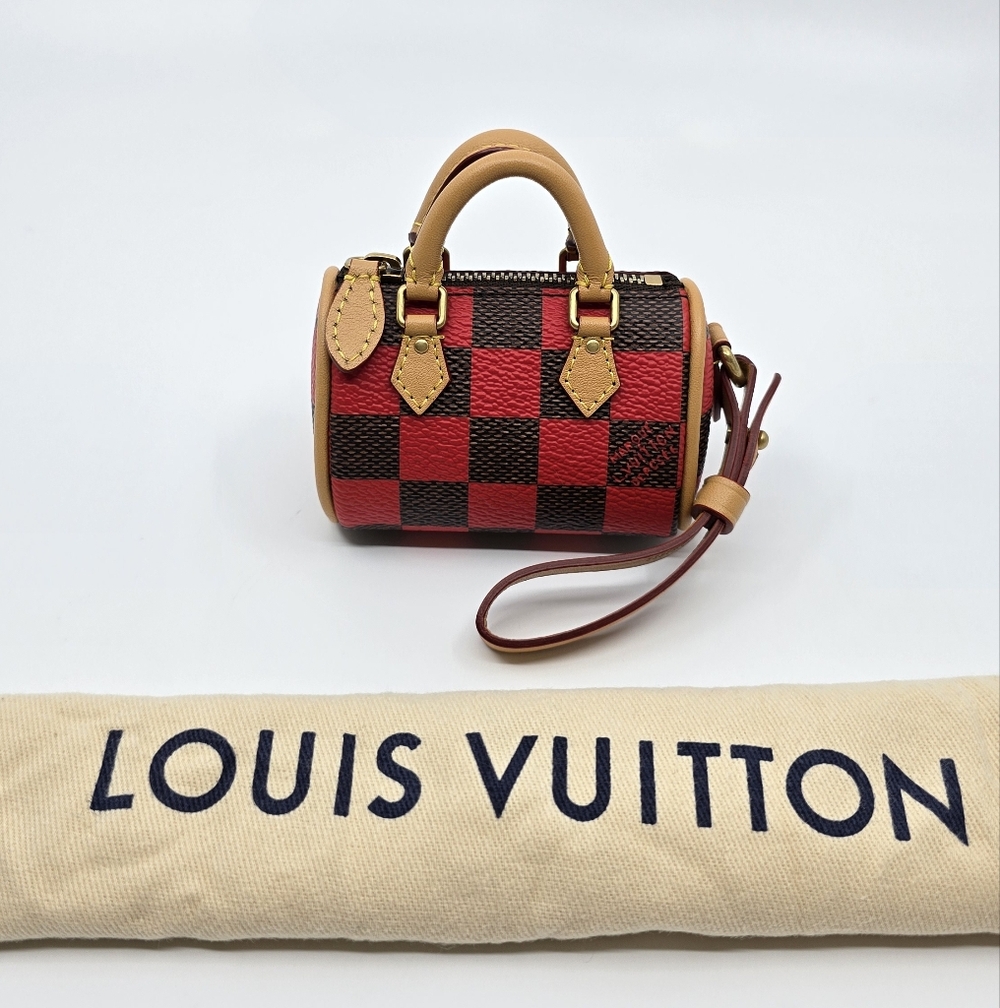 Louis Vuitton Damier Pop Mini Speedy Bag Charm